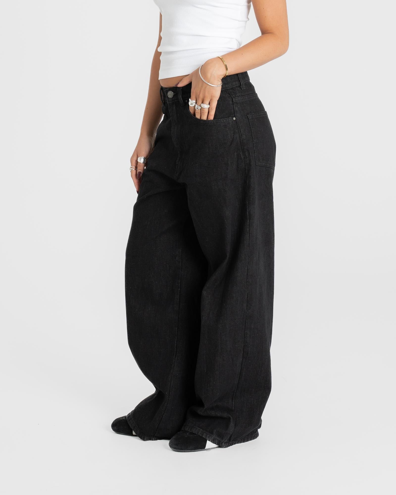 Baggy Jeans Jeans schwarz